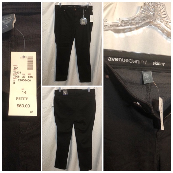 avenue denim skinny jeans